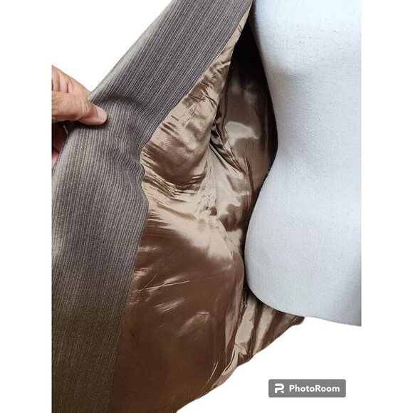 Silverado Western Dress Jacket Suede Yoke 46R Vintage Brown w/Bowtie - Picture 8 of 12